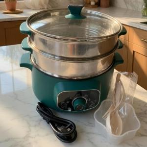 Pro-Steam 3-Tier Multi-Functional Electric Cooker & Stainless Steel Steamer