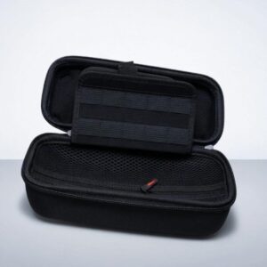 Hard Shell EVA Universal Travel Carrying Case – Shockproof Protective Storage Bag for Handheld Consoles, Power Banks, and Tech Accessories (Midnight Black)