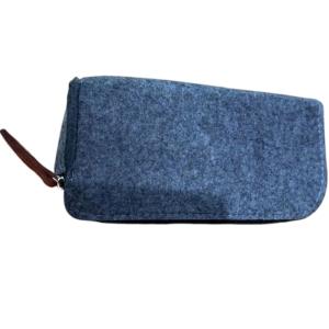 Premium Minimalist Felt Travel Organizer Pouch – Slim Tech & Stationery Case