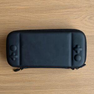 Hard Shell EVA Carrying Case for Handheld Gaming Consoles – Protective Travel Bag with Game Cartridge Slots, Accessory Pocket, and Soft Anti-Scratch Lining (Black)