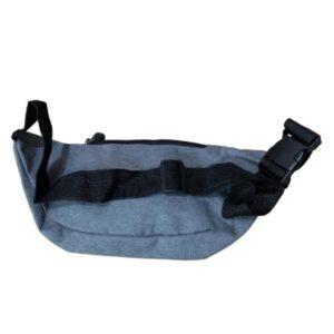 Multi-Pocket Travel Waist Pack – Durable Heather Grey Fanny Pack with Adjustable Strap and Secure Zippered Compartments for Travel, Hiking, and Daily Use