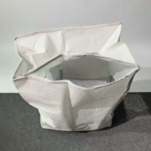 Space-Saving Standing Storage Bag – Collapsible Household Organizer with Transparent Viewing Window and Zippered Closure