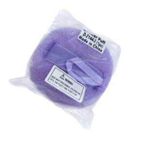Premium Lavender Mesh Shower Puff with Integrated Hand Strap – Gentle Exfoliating Body Scrubber for Luxurious Lather