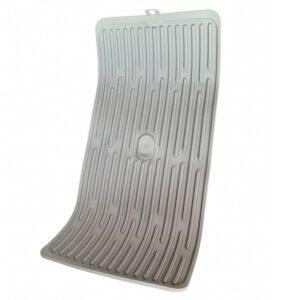 Kitchen Drying Combo – Multipurpose Roll-Up Over-Sink Dish Rack and Ribbed Silicone Drainage Mat – Heat Resistant Space-Saving Set