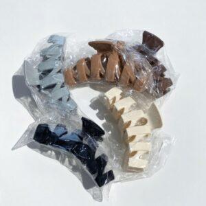 Large Matte Hair Claw Clips – Professional Non-Slip Hair Jaw Clips for Thick and Thin Hair – 4.3 Inch Aesthetic Neutral Earth Tones Minimalist Hair Accessories Set