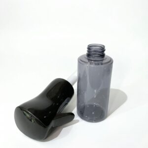 Continuous Ultra-Fine Mist Spray Bottle – 300ml 360-Degree Professional Refillable Sprayer for Hair, Skin, Plants & Cleaning – Smoke Grey & Black