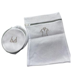 Protective Mesh Laundry Bag Set – Zippered Wash Pouches with Visual Icons for Delicates, Lingerie, and Clothing