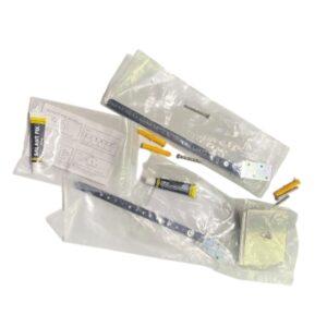 Shockproof Belt WY-2286 – Heavy-Duty Anti-Tip Safety Strap Kit with Metal Brackets, Mounting Hardware, and Sealant (Black)