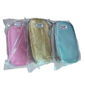 Portable Travel Electronics Organizer Pouch – Chic Mermaid Scale & Glitter Tech Accessory Bag with Wristlet Strap