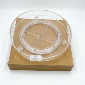 Premium Clear Acrylic Lazy Susan Turntable – 360° Rotating 1-Tier Organizer for Kitchen Pantry, Dining Table, and Vanity